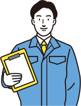 バインダーを持った人